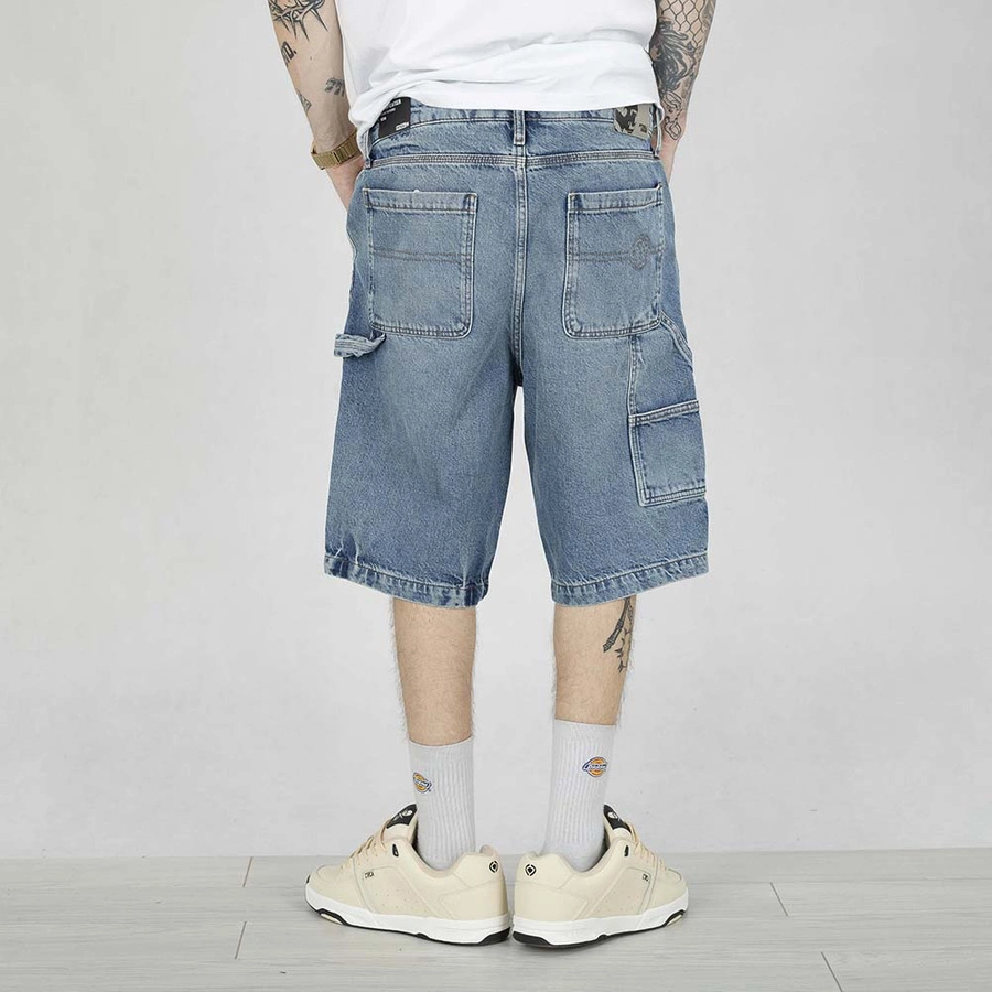 Krótkie Spodenki Pit Bull Carpenter Jeans Blue Denim