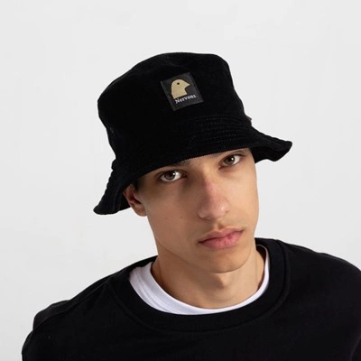 Nervous GOLD HEAD Bucket Hat Czarny