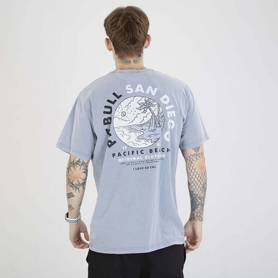 Koszulka Pit Bull Planet Surf washed niebieska