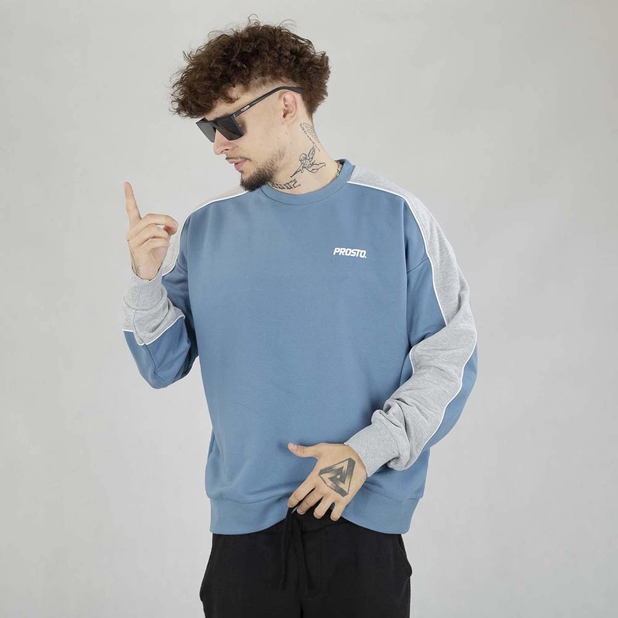 Bluza Prosto Crewneck Fraxle niebieska