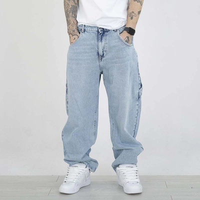 Spodnie Baggy I8 Denim BAG92 jasne niebieskie