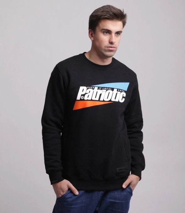 Patriotic Trigonal Bluza bez kaptura Czarna