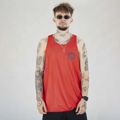 Tank Mass Base Back granatowa czerwona