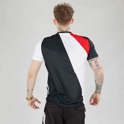 Koszulka Patriotic App Cross biało czarno czerwona