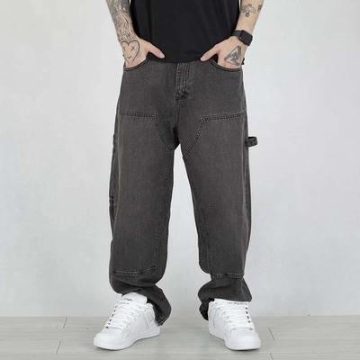 Spodnie Mass Jeans Extra Baggy Fit Worker czarne
