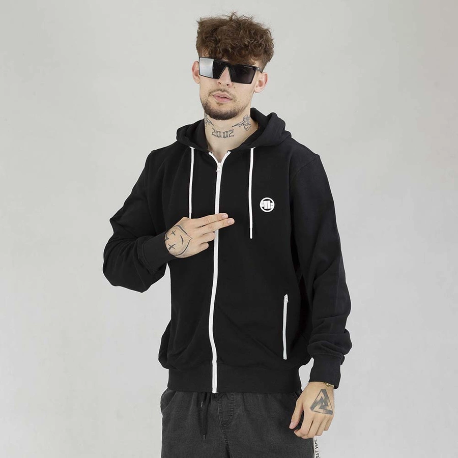 Bluza Pit Bull Hoodie ZIP Terry Small Logo czarna