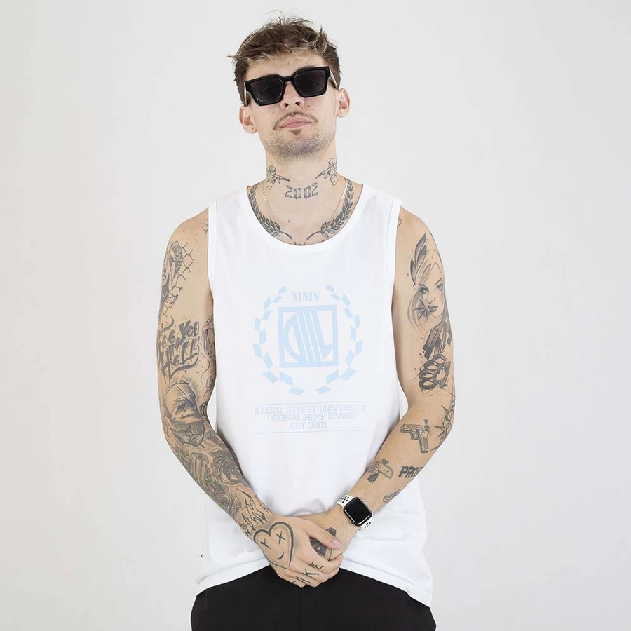 Tank Top Diil Laur biały błękitny