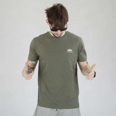 Koszulka Alpha Industries Basic Logo 258500 2Pack zielona oliwkowa