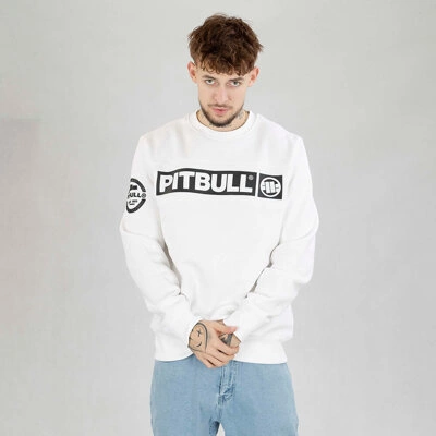 Bluza Pit Bull crewneck Sherwood biała