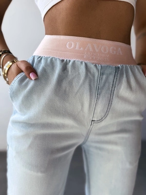 Spodnie Damskie Olavoga Bored jasne niebieskie