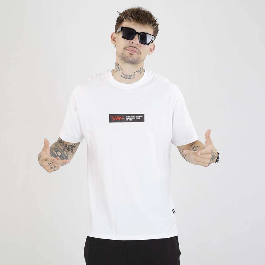 Koszulka Diil Frame biała czarna
