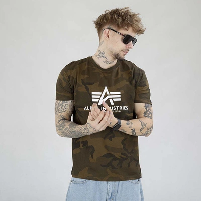 Koszulka Alpha Industries Basic 100501C oliwkowa camo