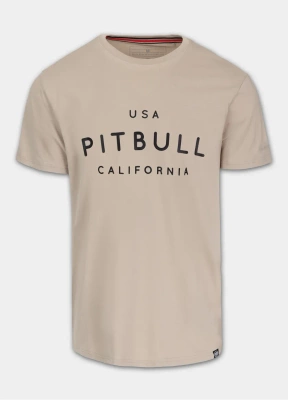 Koszulka Pit Bull Slim Fit USA Cal szaro brązowa