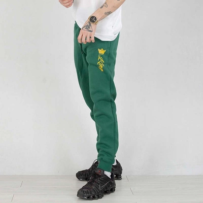 Spodnie dresowe Red Eyes King zielono złote