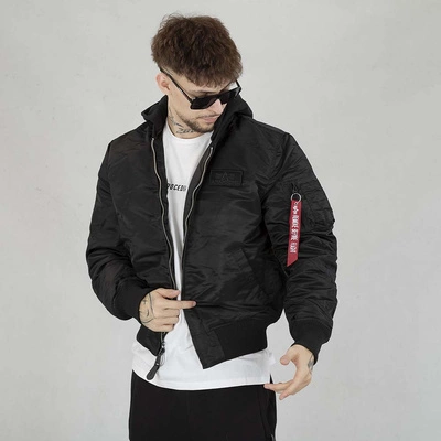 Kurtka Alpha Industries MA-1 ZH Back Print 128113 czarno kolorowa 