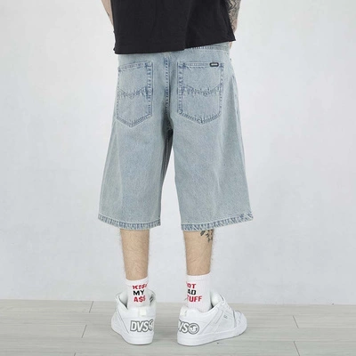 Krótkie Spodenki Mass Baggy Fit Slang Jeans jasne niebieskie