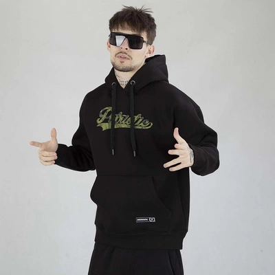 Bluza Patriotic Hoodie College Tag czarna