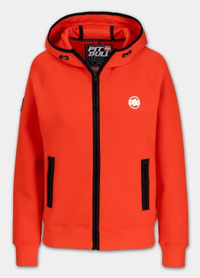 Bluza Pit Bull Hoodie Zip Fuchsia ognista czerwona