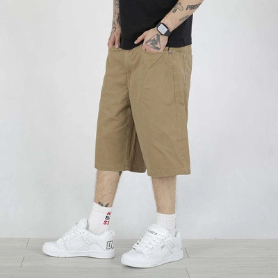 Krótkie spodenki Mass Pants Baggy Slang beżowe