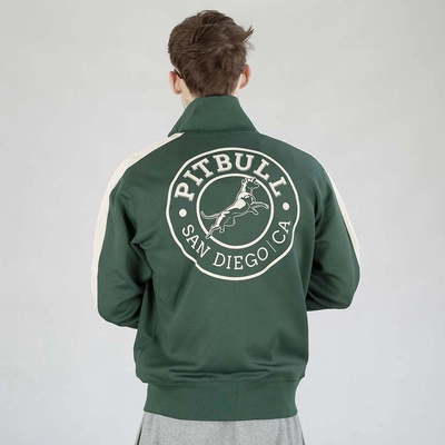 Bluza Pit Bull Crewneck Zip San Diego CA głęboka zieleń