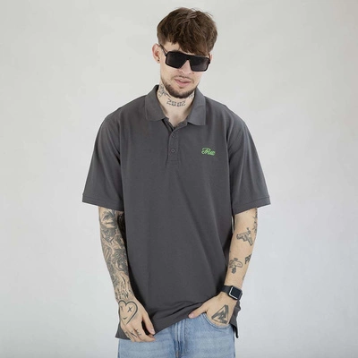 Koszulka Polo Prosto Lior grafitowa