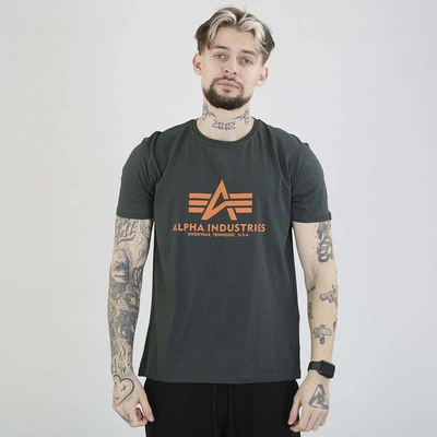 Koszulka Alpha Industries Basic 100501 ciemna zielona