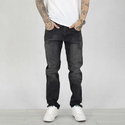 Spodnie Regular I8 Denim REG01 black jeans