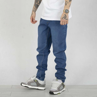 Spodnie Jogger Jigga Wear Crown Jeans niebieskie