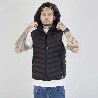 Bezrękawnik I8 Denim Hoodie czarny