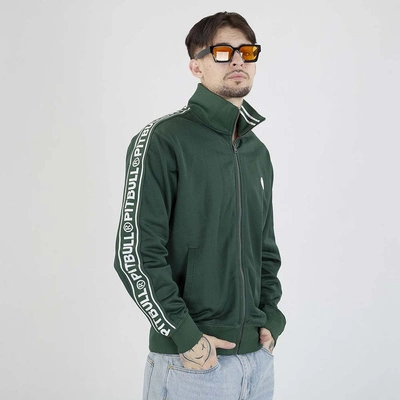 Bluza Pit Bull Crewneck Zip Tape Logo zielona