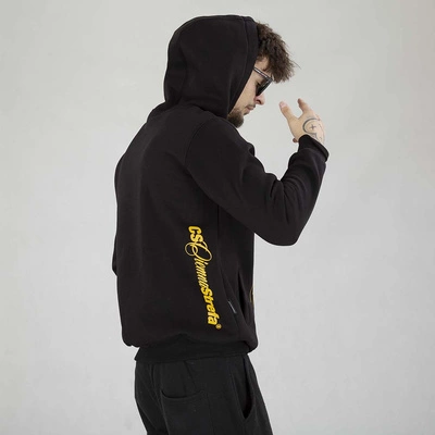 Bluza Hoodie Ciemna Strefa Duży Herb czarno żółta