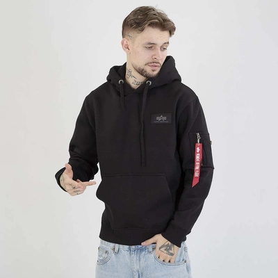 Bluza Alpha Industries Hoodie Back Print Camo 178318CP czarna camo