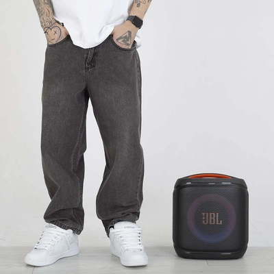 Spodnie Mass Jeans Baggy Fit Slang czarne