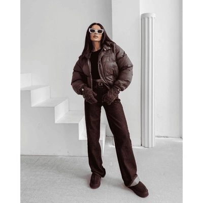 Kurtka damska Olavoga Viroon brązowa