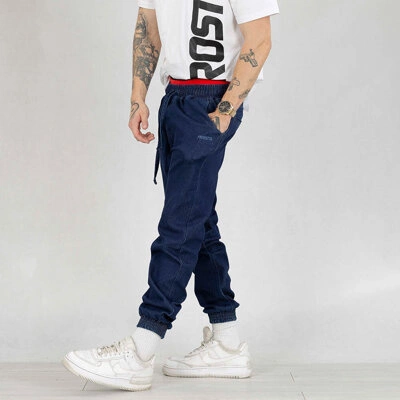 Spodnie Prosto Jogger Jeans Pazy navy