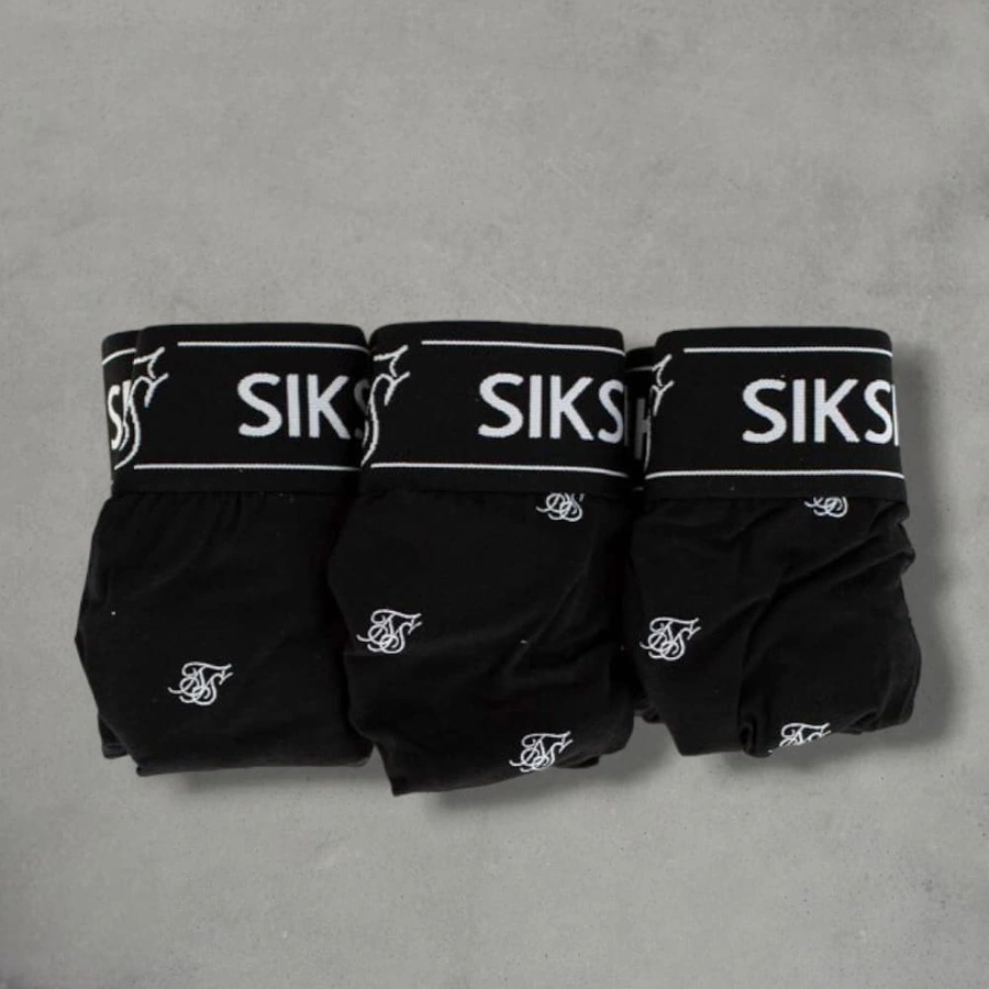 SikSilk Bokserki 3Pack SS-23867 Logo czarne