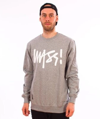 Mass-Signature Crewneck Bluza Light Heather Grey