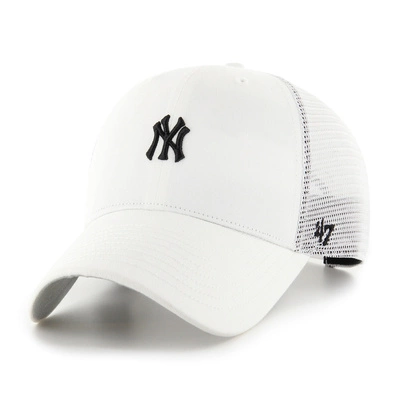 Czapka 47 Brand MLB New York Yankees Base Runner Mesh 47 B-BRNMS17CTP-WHA