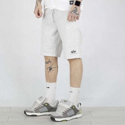 Krótkie spodenki Alpha Industries Basic Small Logo II 156367 szare