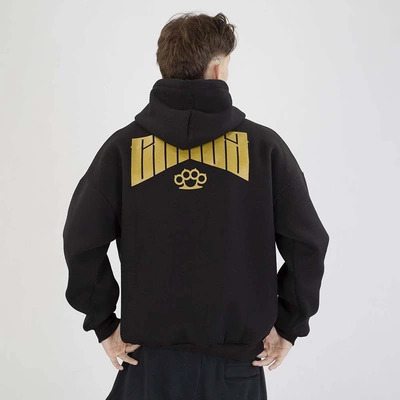 Bluza Chada Hoodie Bluza Chada Z Kapturem Oversize Kastet Mini czarna