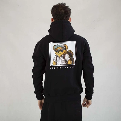 Bluza Środowisko Miejskie Hoodie All time on tour Bear Classic czarna