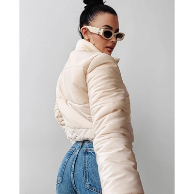 Kurtka damska Olavoga Skriv beżowa