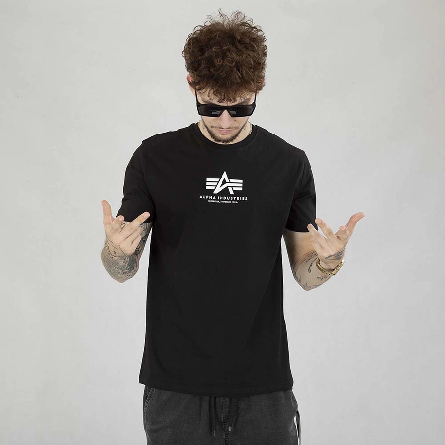 Koszulka Alpha Industries Basic T ML 118533 czarna