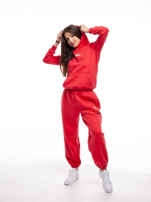 Spodnie Dresowe Nice View Brand Small czerwone