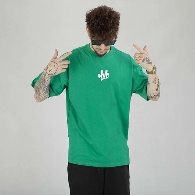 Koszulka Nice View Brand Small Front zielono biała