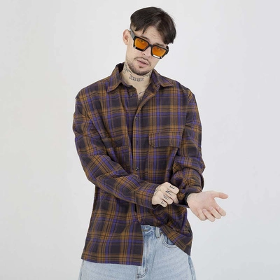 Koszula Prosto Check fioletowa