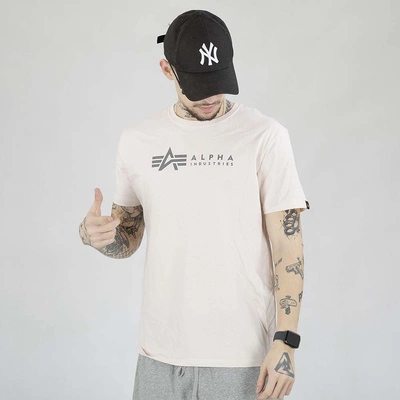 Koszulka Alpha Industries Label 118534 2 Pack czarna oliwka beżowy