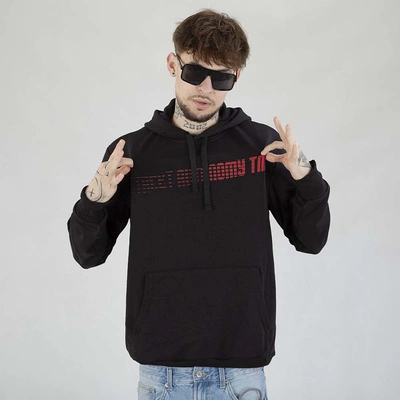 Bluza Street Autonomy Hoodie Backteam czarna czerwona