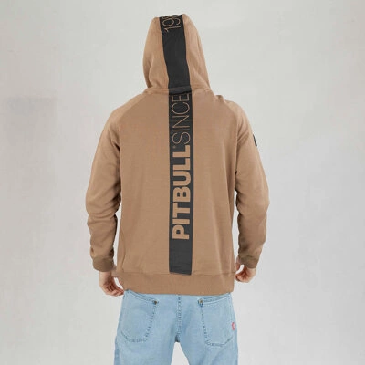 Bluza Pit Bull Hoodie Zip Hermes brązowa