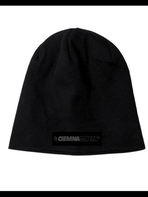 Zimowa czapka Ciemna Strefa Napis czarna